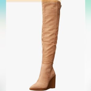 Jessica Simpson Women's Cassida Boot  Nude Over The Knee. Size 7. Worn once